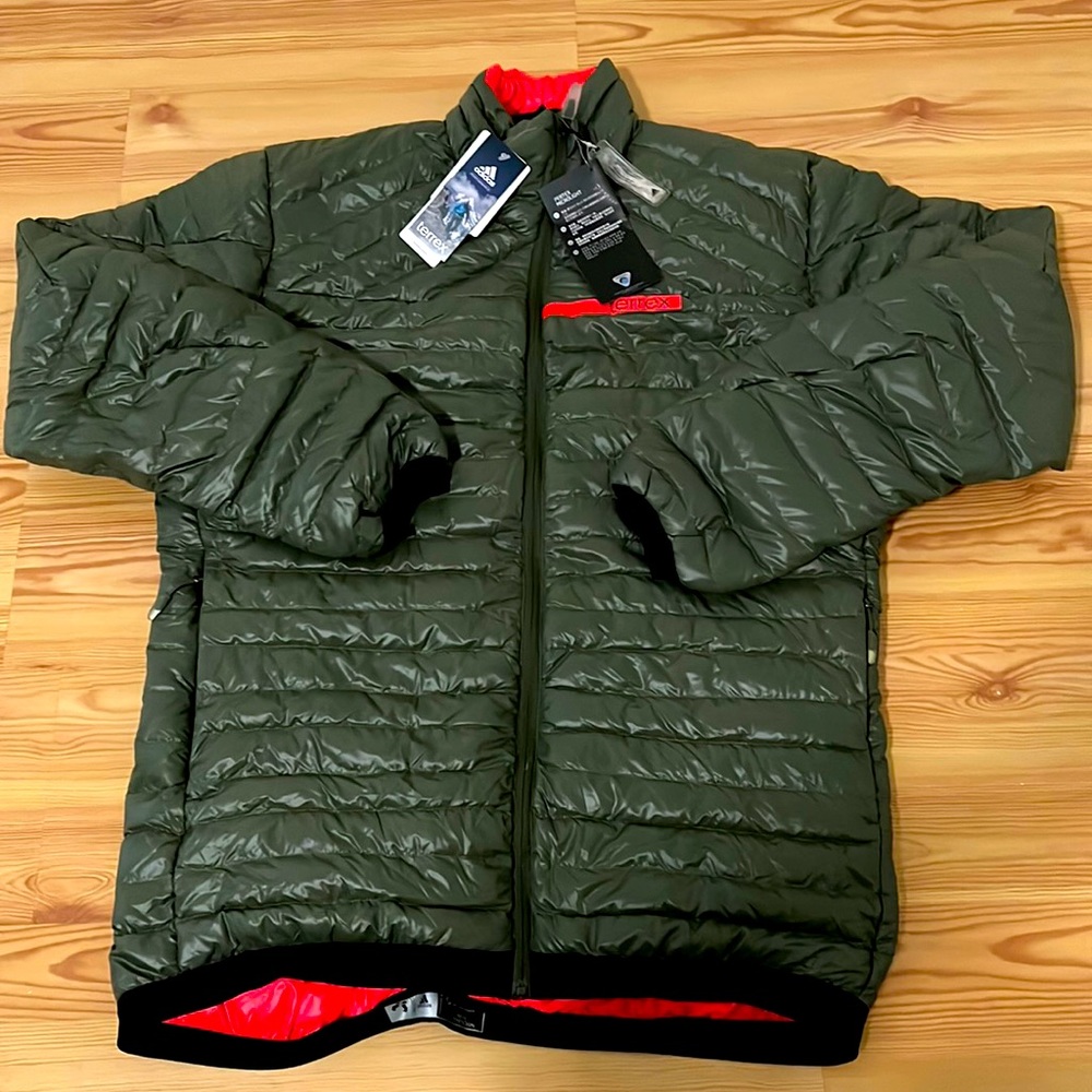 Adidas mens down jacket s09342 new with tag msrp$285
